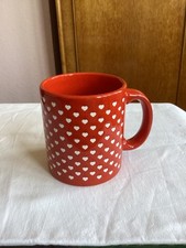 Red Coffee Mug with White