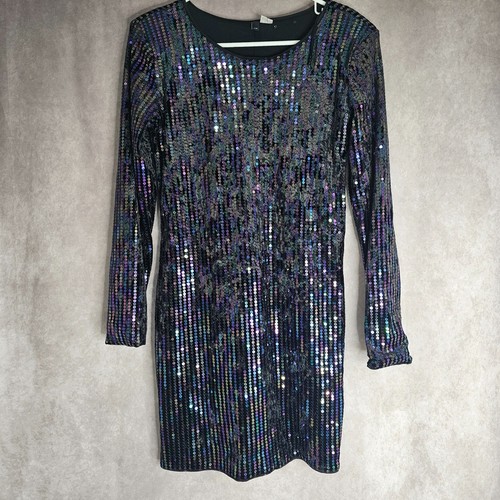 Black gold sequin dress - gold,
