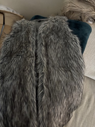 Grey faux fur primary gilet - grey,