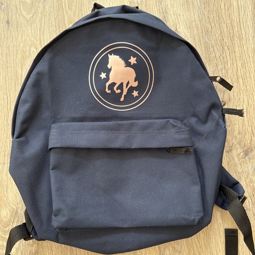 Girls navy blue - girls, horse