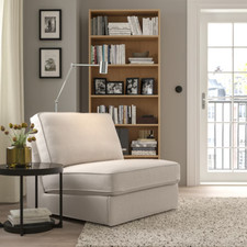 Ikea KIVIK 1-seat sofa bed, Tresund light beige.