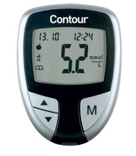 Contour Blood Glucose Meter - Black - Bayer - Diabetics - Single Unit Meter Only
