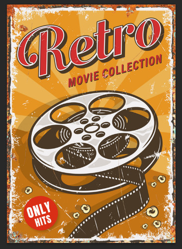 Movie vintage cinema metal tin - vintage,