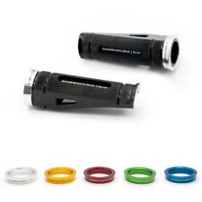 Street Triple 765 Front Foot Pegs Barracuda Black With Gold Inserts TF123-F