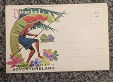 Vintage Disneyland colorful scenes from Adventureland postcard set