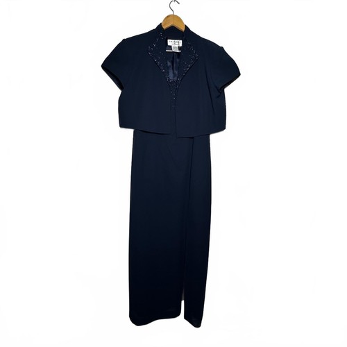 Nites navy beaded formal - j.r.,
