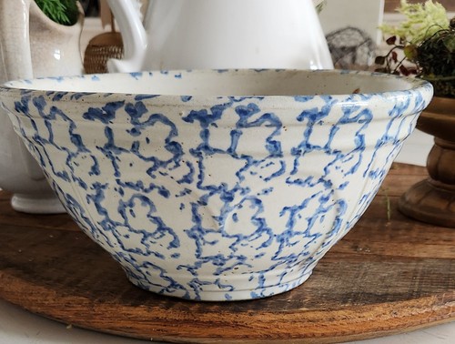 Antique stoneware heart bowl - stoneware,