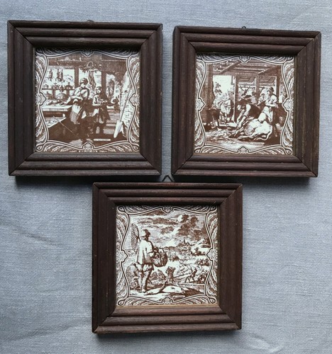 Lot framed vintage - lot,