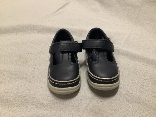 Kids navy leather bar shoes - kids, t-bar