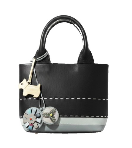 Radley black leather mini tote - black,
