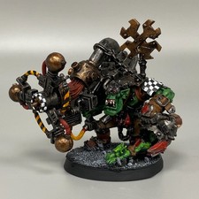 BIG MEK WITH SHOKK ATTACK GUN ORKS WARHAMMER 40,000 40K PAINTED METAL OOP ORK