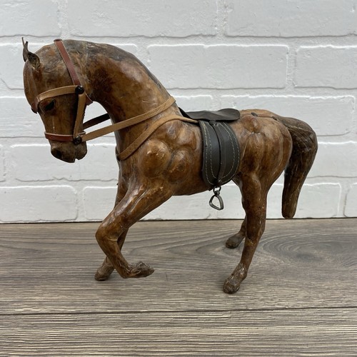 Vintage leather wrapped brown - leather,