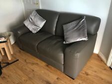 Grey Leather Sofa