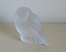 Toucan Frosted Glass Ornament Paperweight Sleeping VGC