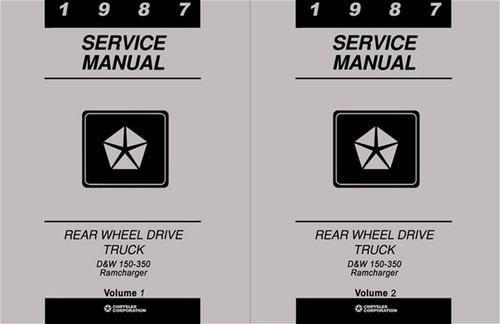 1987 dodge truck shop manual - truck,