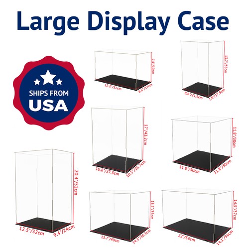 Large acrylic display case - large, box