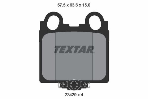 Fits textar 2342901 brake pad - fits,