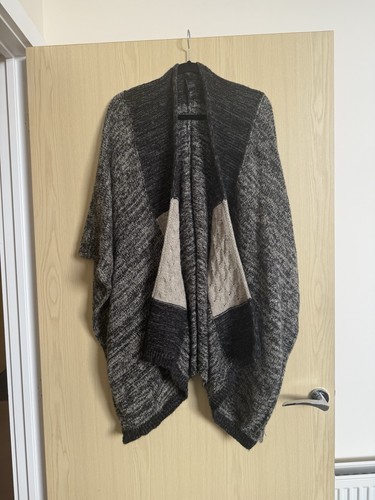 Soft knit kimono poncho - soft,