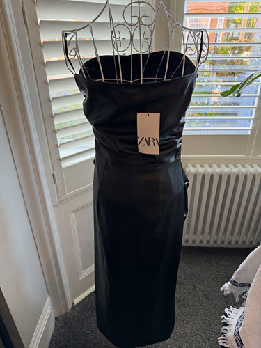 Zara black faux leather - black,