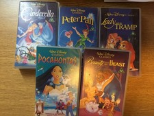 5 Walt Disney Animated VHS
