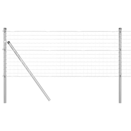 Euro fence with concrete - with, base