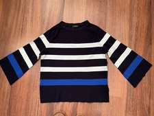 Women's Navy White Striped