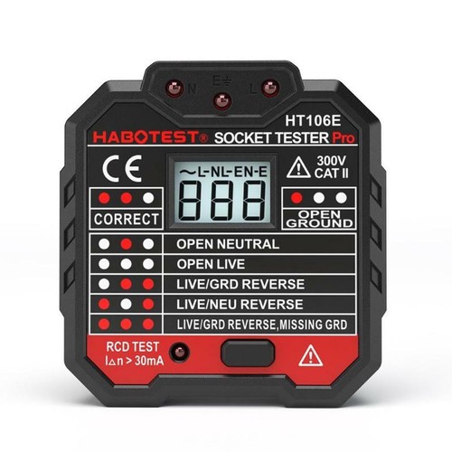Ht106e digital socket tester - digital,