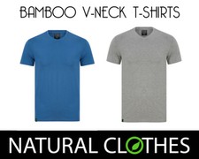 Bamboo T Shirt Slim Fit V Neck