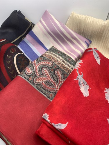 Vintage silk scarf lot 6 - vintage,