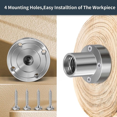 Wood lathe face plate - wood, inch