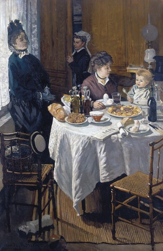 Claude monet the luncheon - claude, 1868