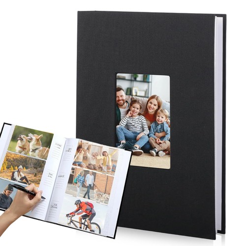 Photo album with writing - with,