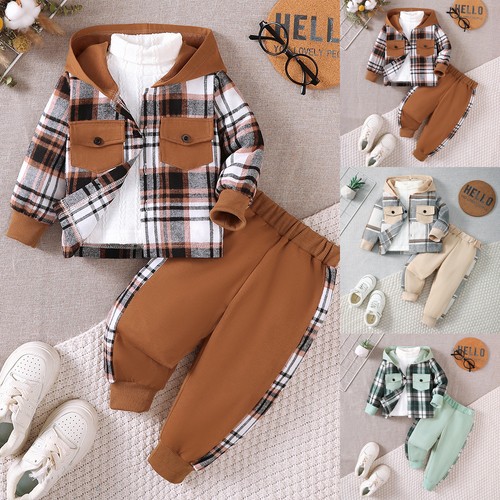 2pcs kids boys toddler - toddler, hooded