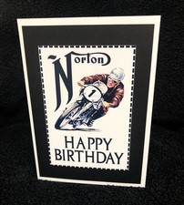 Biker. Norton. Classic