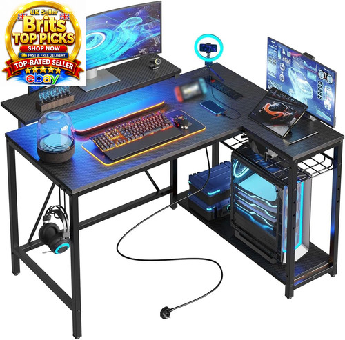 Shaped gaming desk 106 5cm - desk, 106.5cm