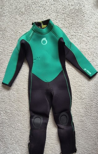 Kids wetsuit green 6 - wetsuit, (5-6