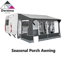 Dorema Quattro 380 Charcoal Seasonal Caravan Porch Awning 28mm Steel Frame 