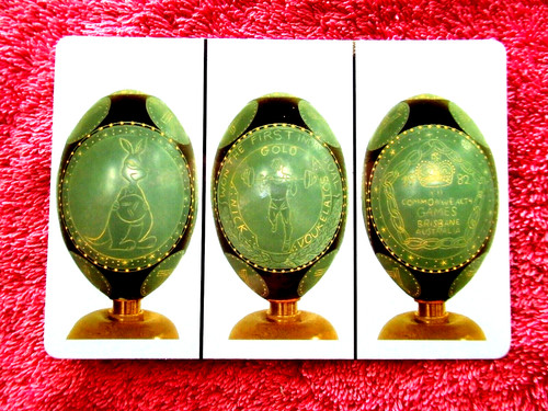 Hand crafted emu - egg,