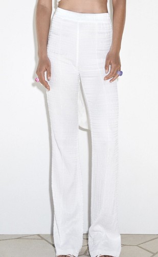Zara white trousers s - trousers,