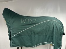 Used 6’0 Horse Hzone 200g Turnout Horse Rug (white Writing)(Straps Inside) #B561