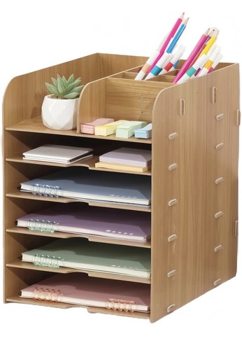 Desk tray organiser wooden - desk, organiser,