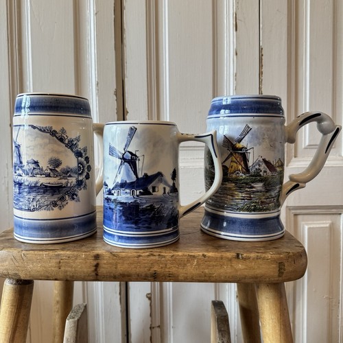 Vintage delftware tankard - tankard, mugs