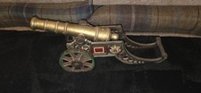 Vintage brass cannon black - vintage,