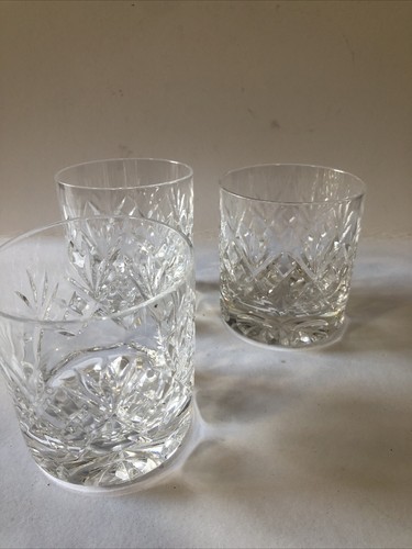 Crystal whisky tumblers large - crystal,