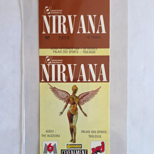 Nirvana concert ticket - concert,