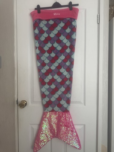 Mermaid tail blanket - mermaid, pink