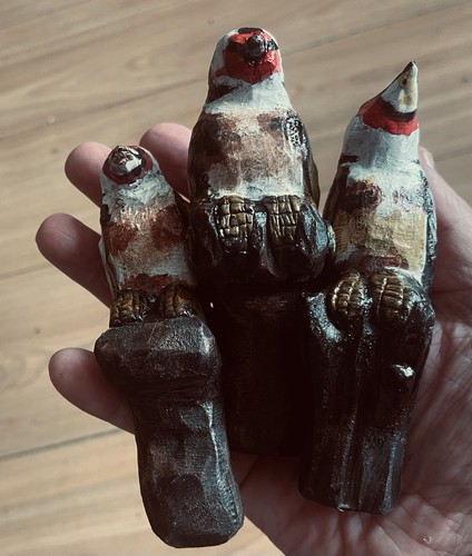 Set hand painted wooden - of,