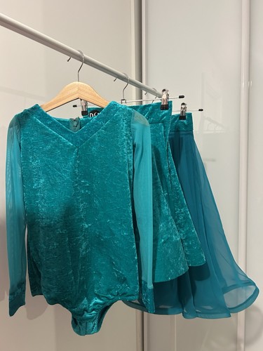 Green juvenile ballroom dance - green,