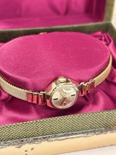 AVIA 9ct Gold *+BOX&PAPERS* Ladies Vintage 1960’s Manual Watch