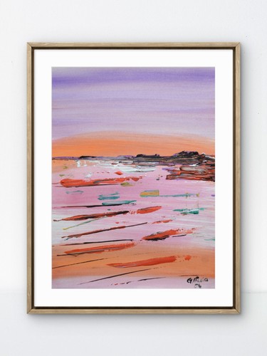 Original abstract seascape - original,